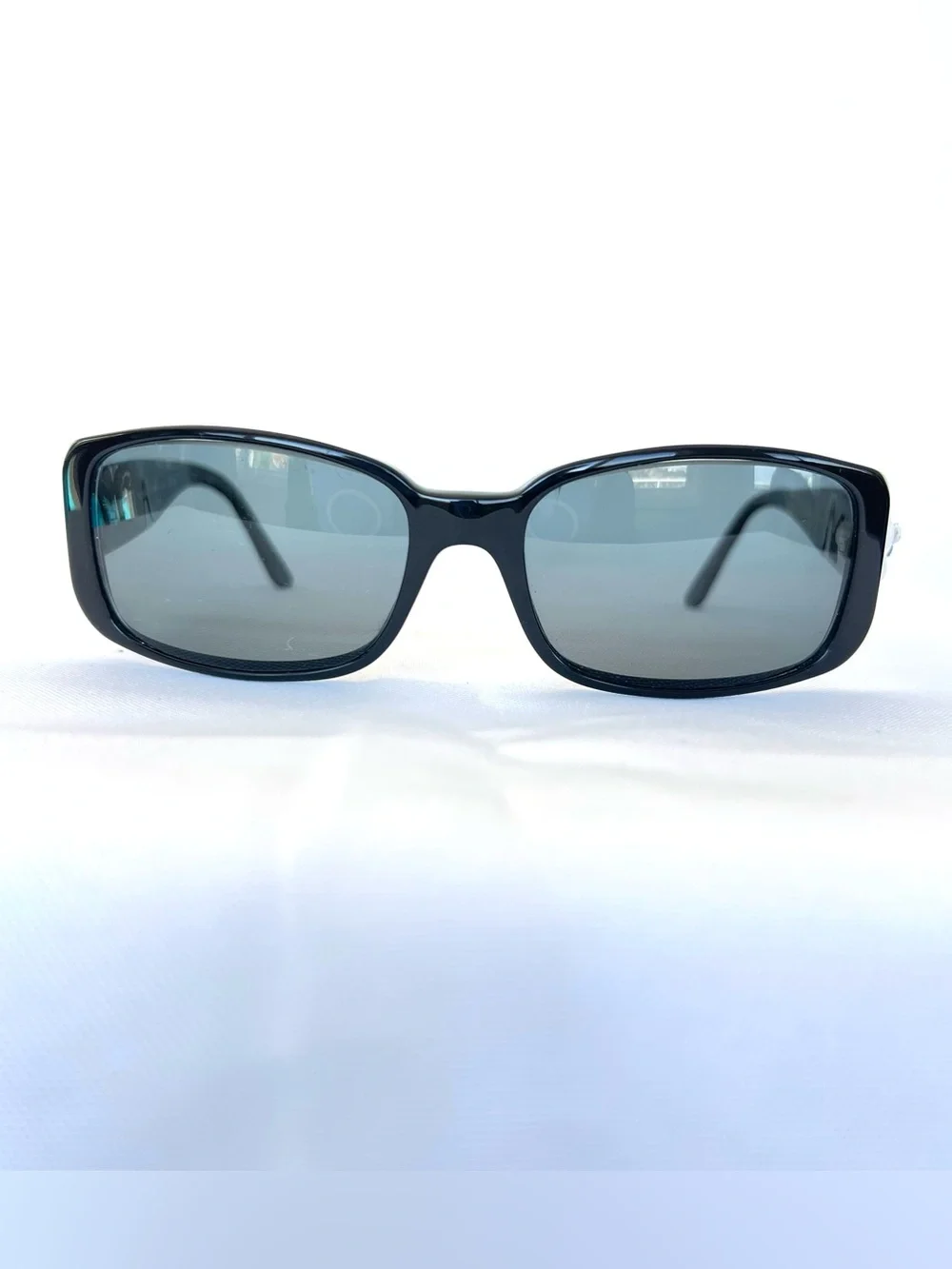 CHANEL 5146 C. 1125/3C Camellia Flower CC Black Quilted Acetate Frame Sunglasses